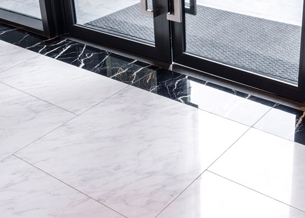 clean-marble-bank-floor Clean marble floor of a bank entry way.