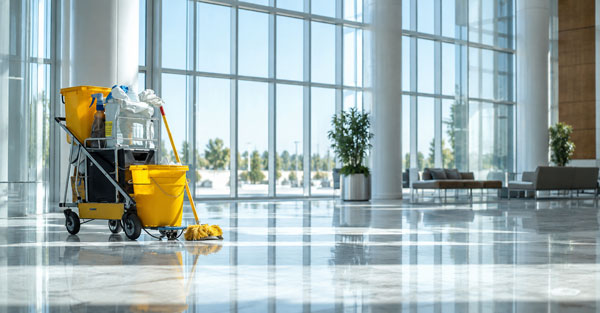 janitorial services Evansville IN for an office building
